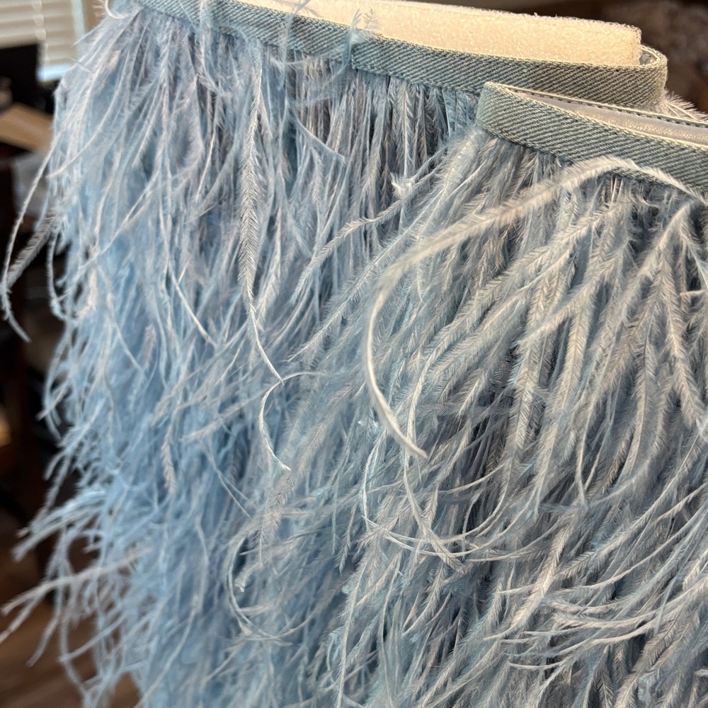 Steve Madden Light Blue Feathered Boots - Picture 6 of 14
